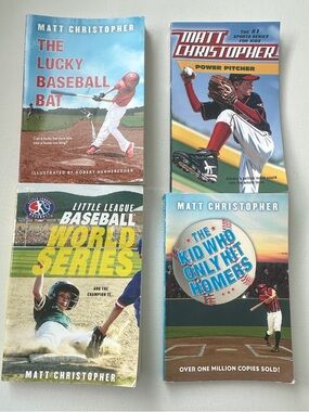 Matthew Christopher Baseball Book Set - sports series for kids.